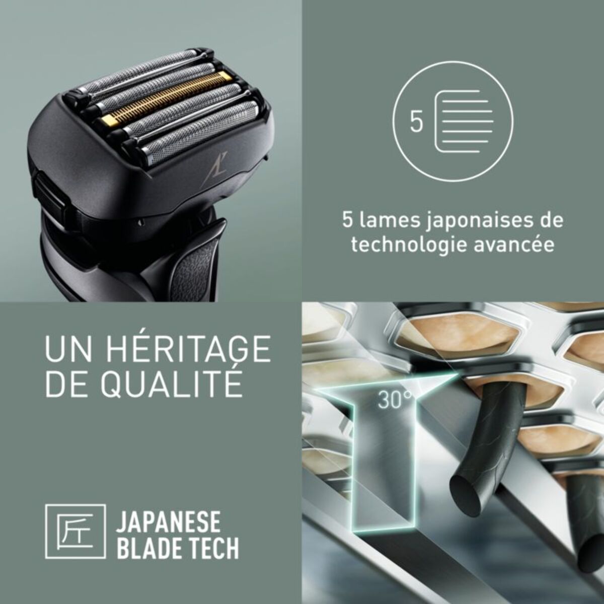 Rasoir électrique PANASONIC 5 lames ES-LV6U-K803