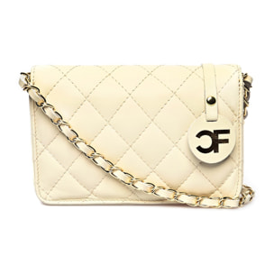 Borsa a spalla Carla Ferreri Beige