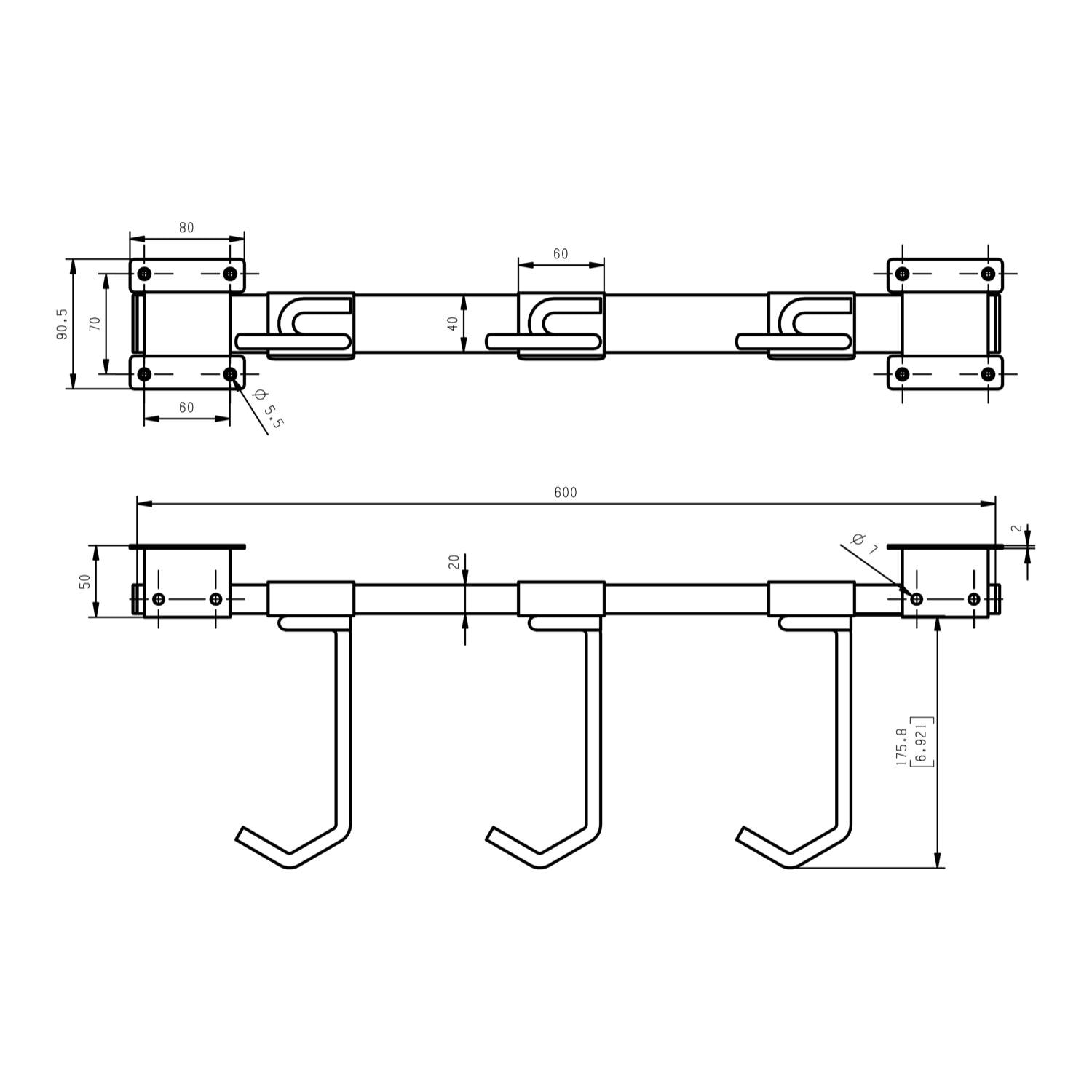 Bringer - Rastrelliera fermabici da muro 6 posti portabici verticale in acciaio zincato