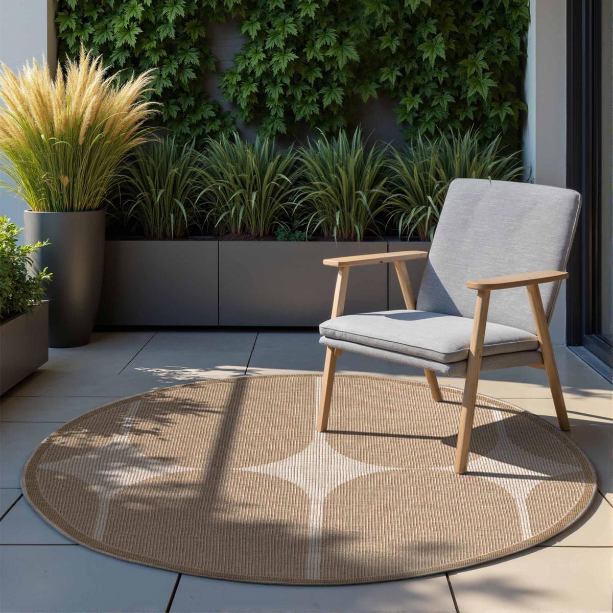 Tapis exterieur kilim géométrique, meusa, design authentique