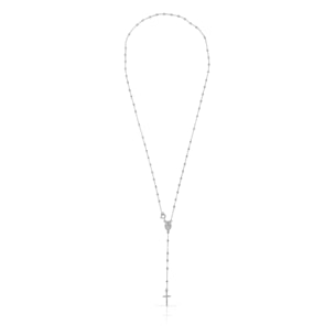 Collar Rosario con Plata de Ley 925 con cuentas de plata