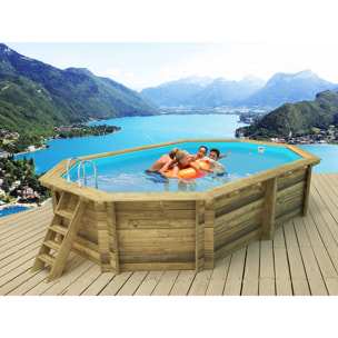 Piscine bois " Miami 145  " - 4.86 x 3.36 x 1.45 m