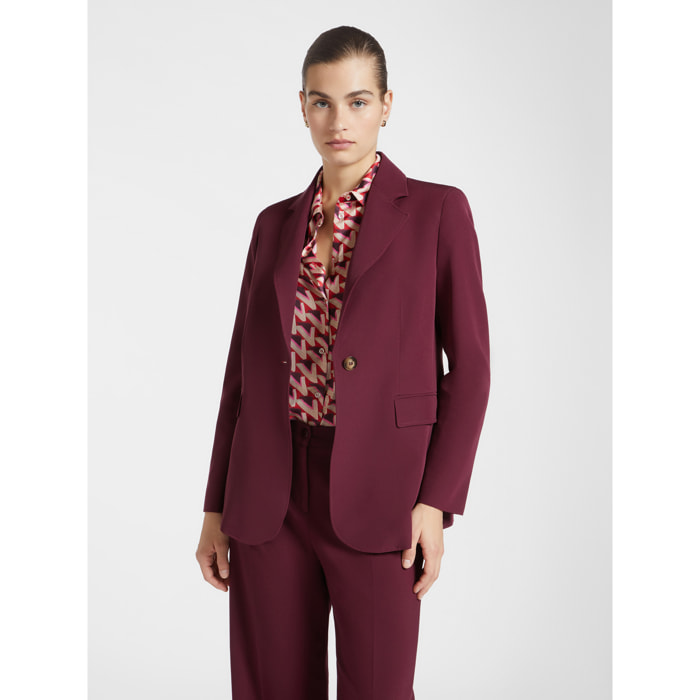 Elena Mirò - Blazer de cady - Burgundy