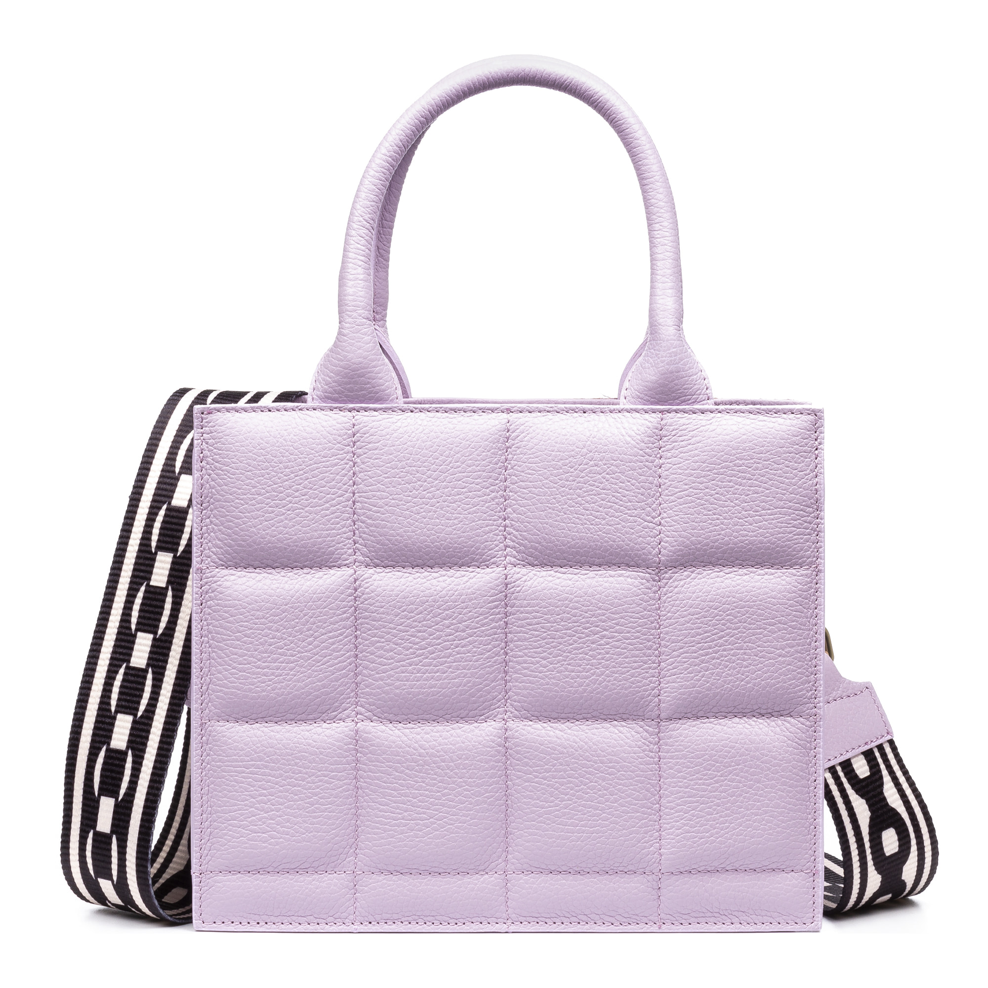 Albino borsa tote da donna. Pelle autentica finitura Dollaro trapuntata.