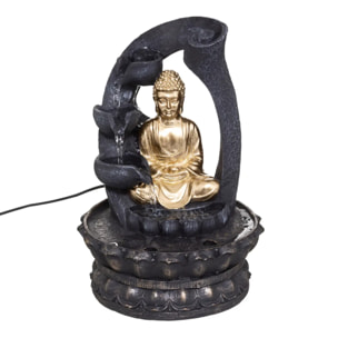 Fontaine "Bouddha" - doré H27 cm