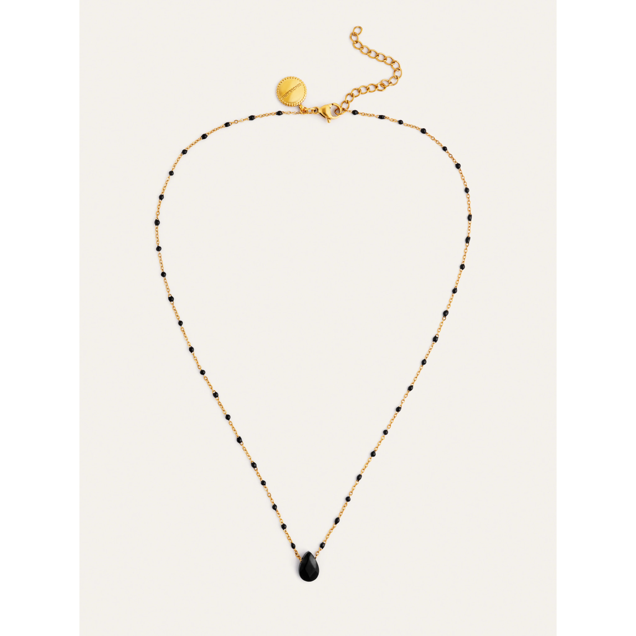 Collana Hydra Nero Acciao Placcato Oro