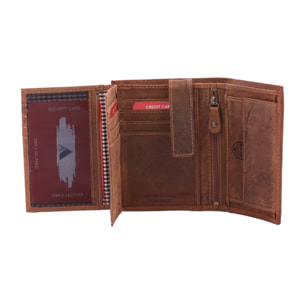Portafoglio  da uomo In Vera pelle Made in Italy 10x13x3 cm