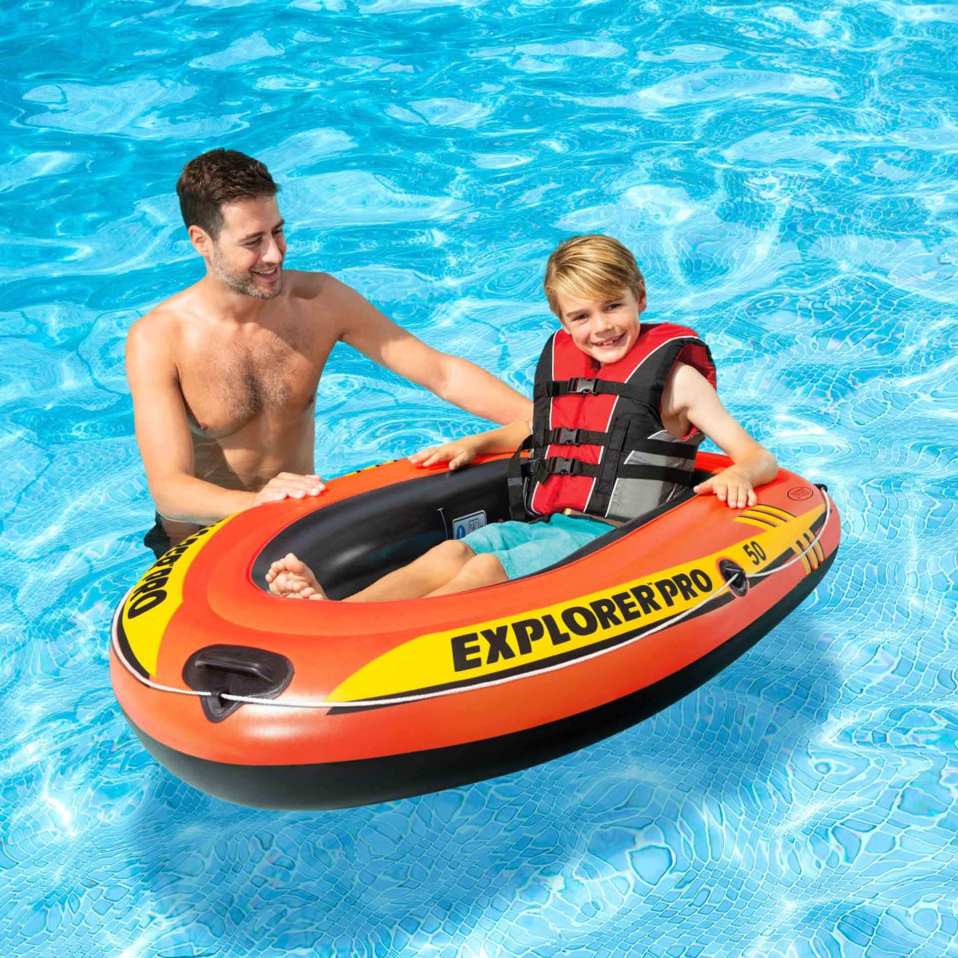 Intex Canotto Gonfiabile Explorer Pro 50, 137x85x23 cm
