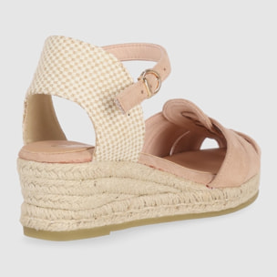 Sandalias de Tejido - Arena - Tacón: 5 cm