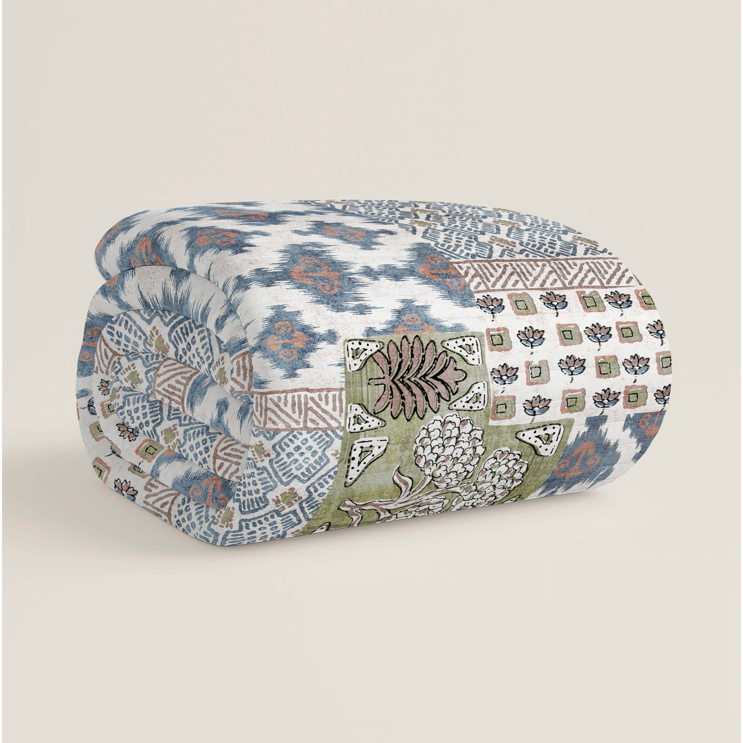 Colcha Bouti Estampada - 2/3 Piezas - 100% Poliéster - Microfibra - 70 gr/m² - Indian
