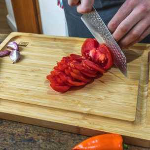 Cuchillo ''Santoku Bunka'' | acero 440C | L: 17 cm