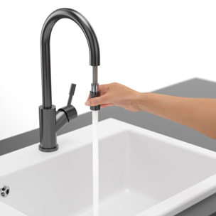 Robinet cuisine Umbrella flex anthracite