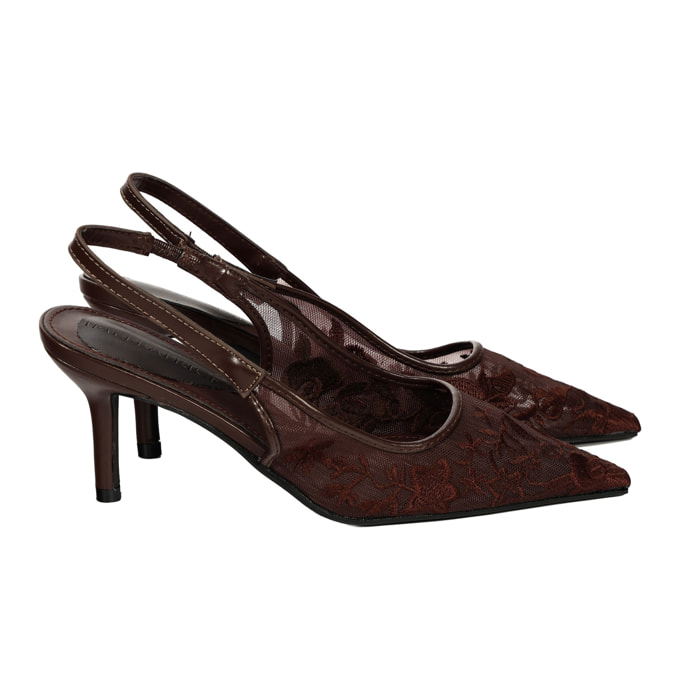 Decolletè ricamati - tacco 8,5 cm