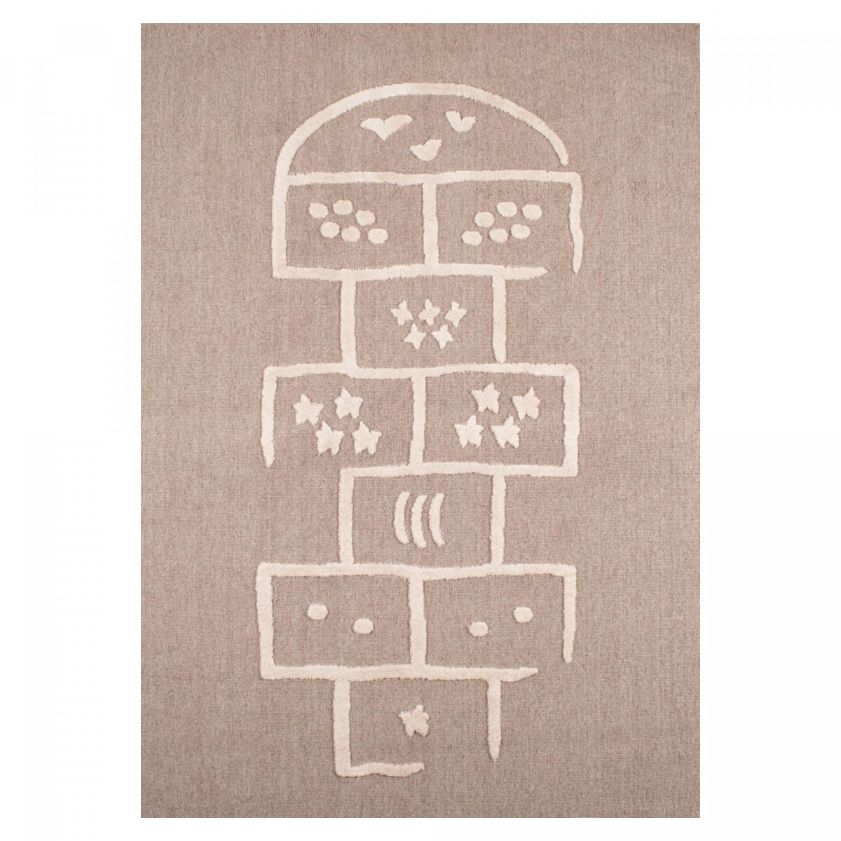 Tapis enfant tissé motif géométrique KALE