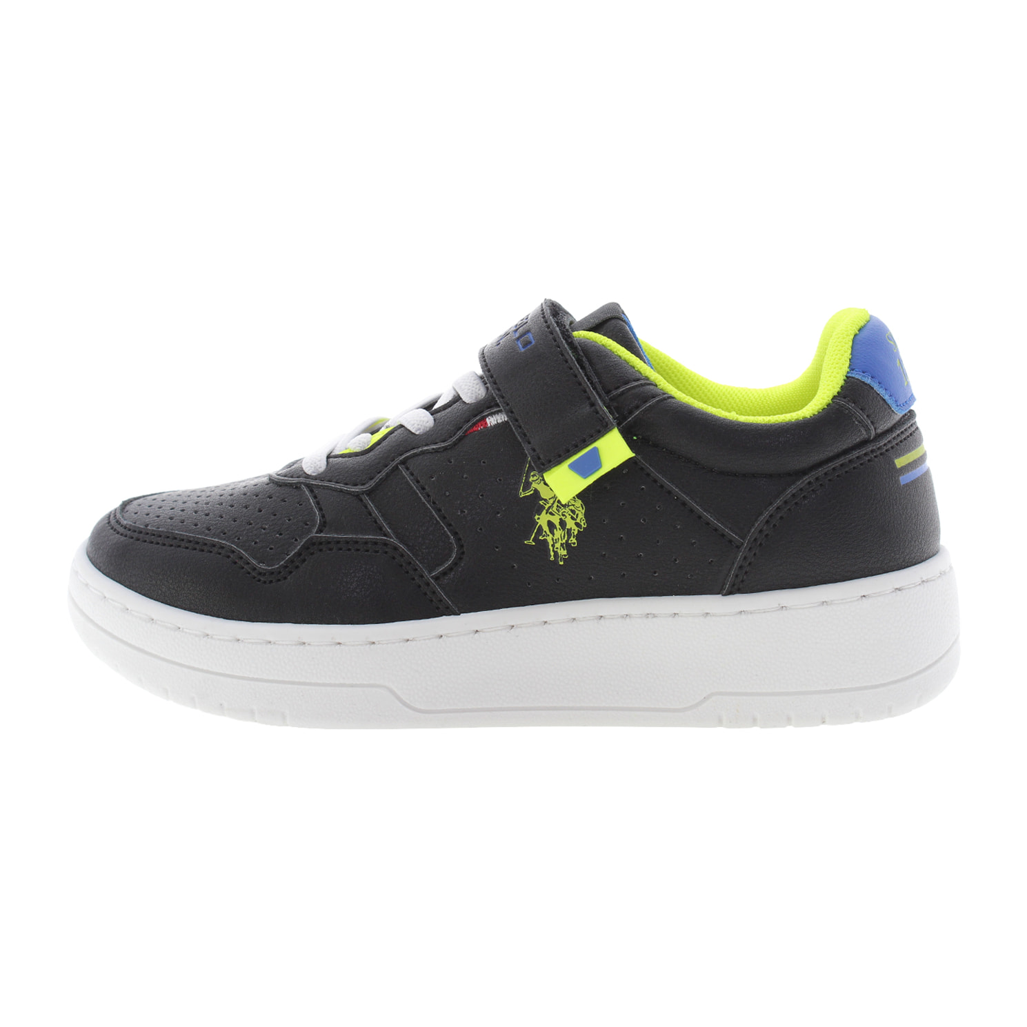 Sneakers U.S. Polo Assn. nero-verde lime