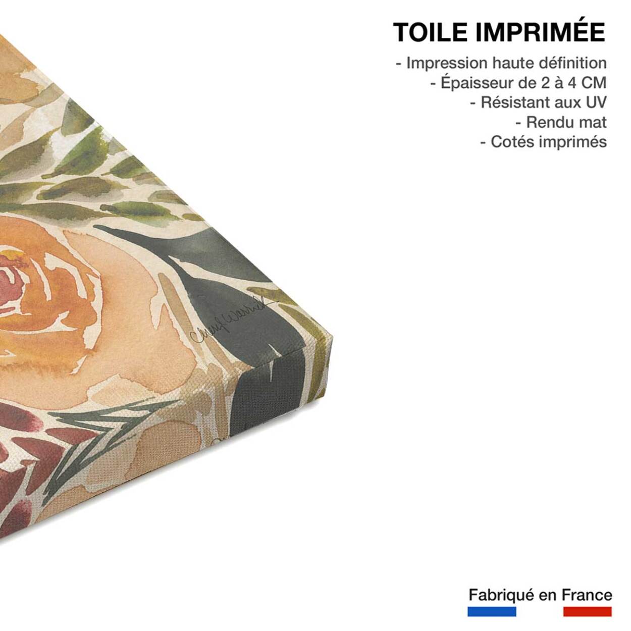 Tableau roses merveilleuses Toile imprimée