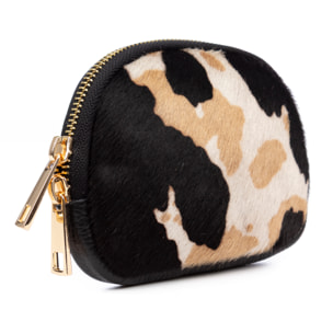 Baratili monedero portatodo mujer. Piel auténtica Cavallino y Dollaro.