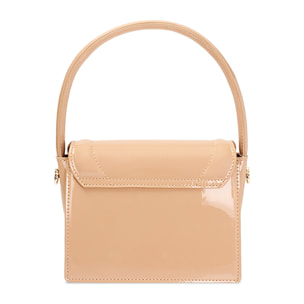 Mini bag donna nude in vernice