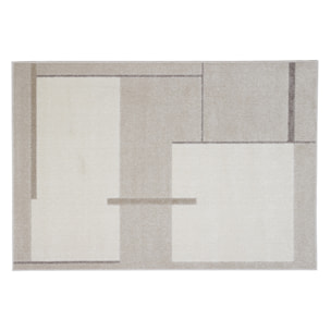 Tapis rectangulaire beige à motifs 150 x 220 cm IRENE