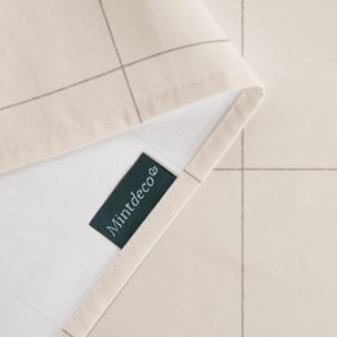 Nappe anti-taches ROBIN BEIGE - en 100 % coton