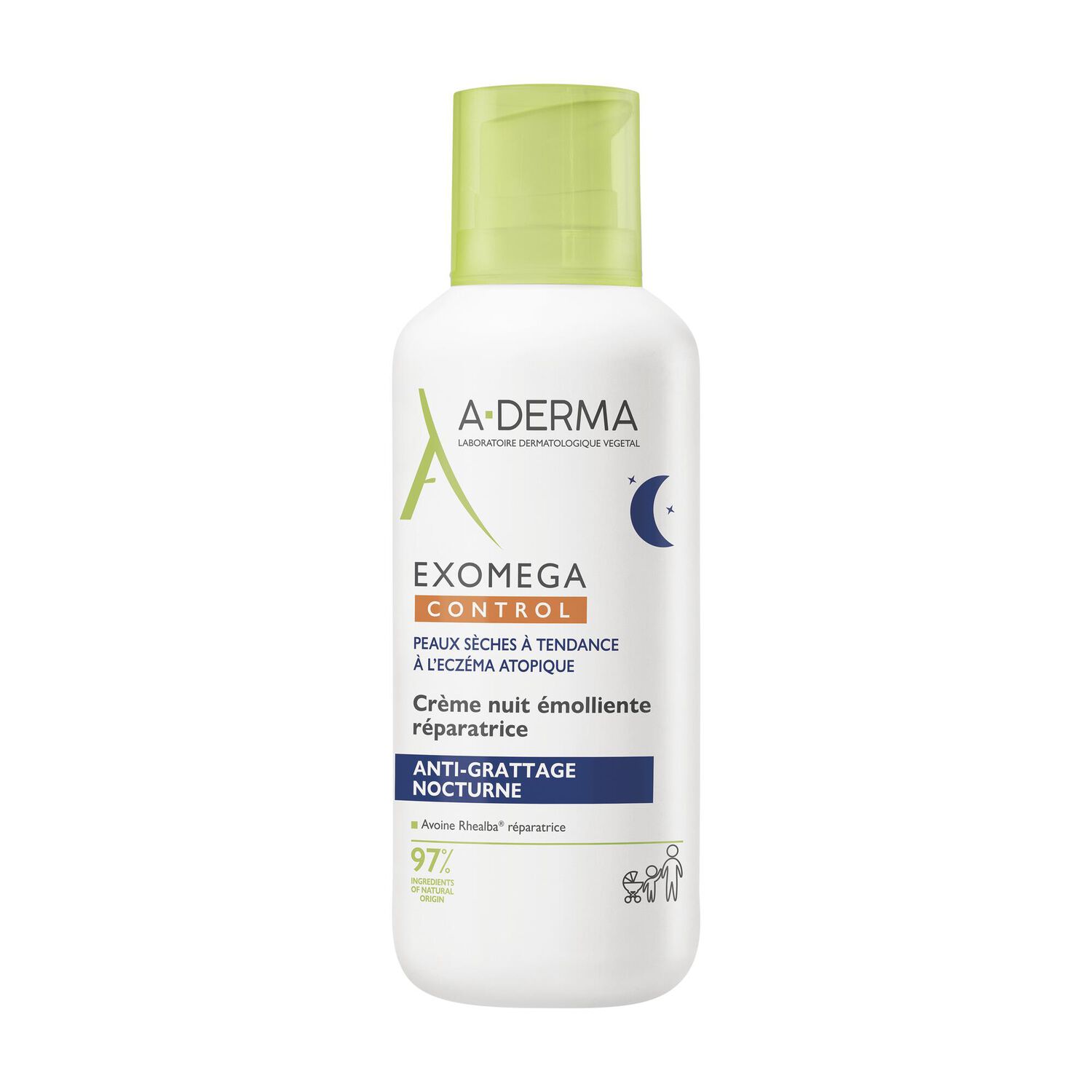 Exomega Control Crème nuit - Crème émolliente 400 ml