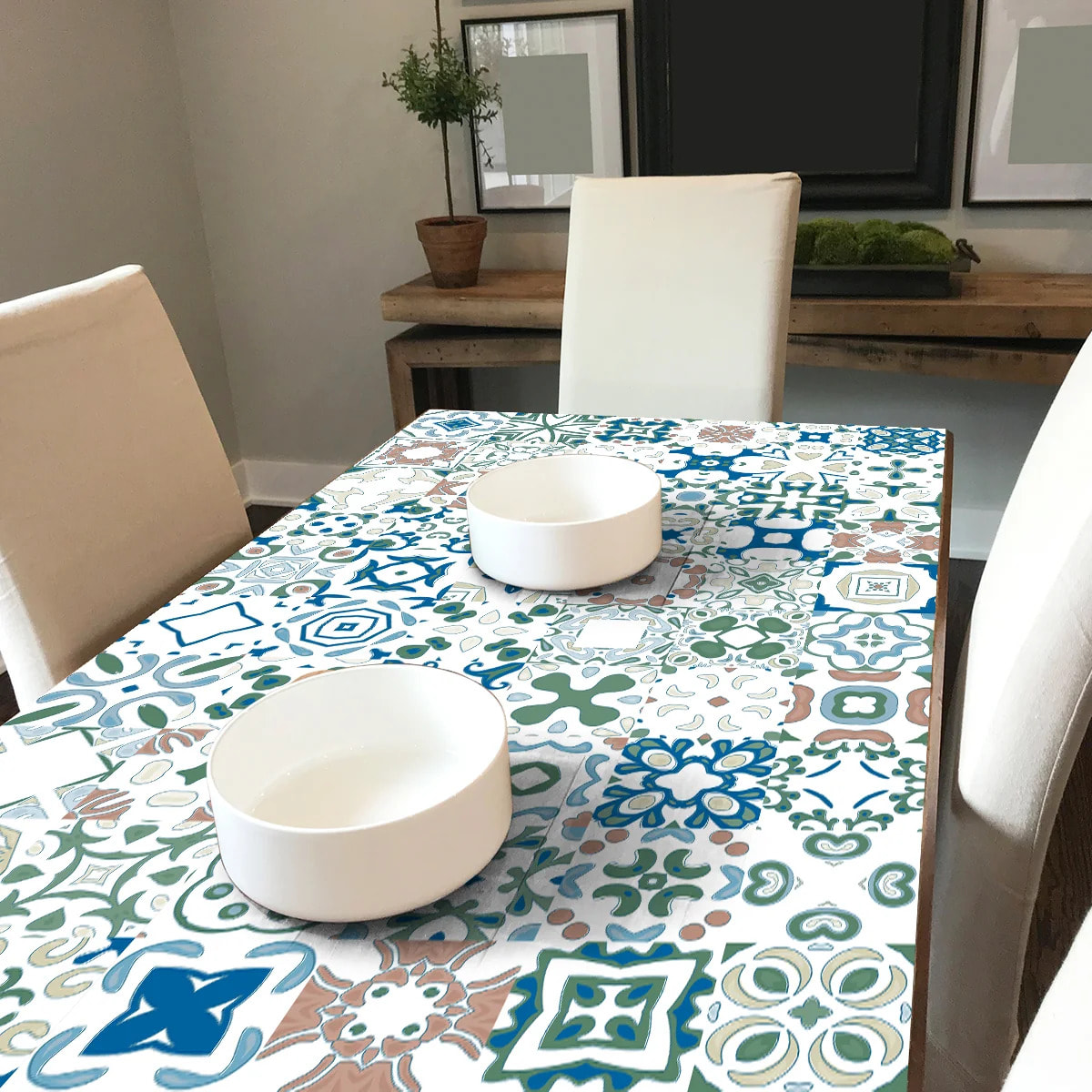 Sticker carrelage - Ambiance Sticker - 60 CARREAUX DE CIMENT MEUBLE EVIANA - Meuble - 20x20cm