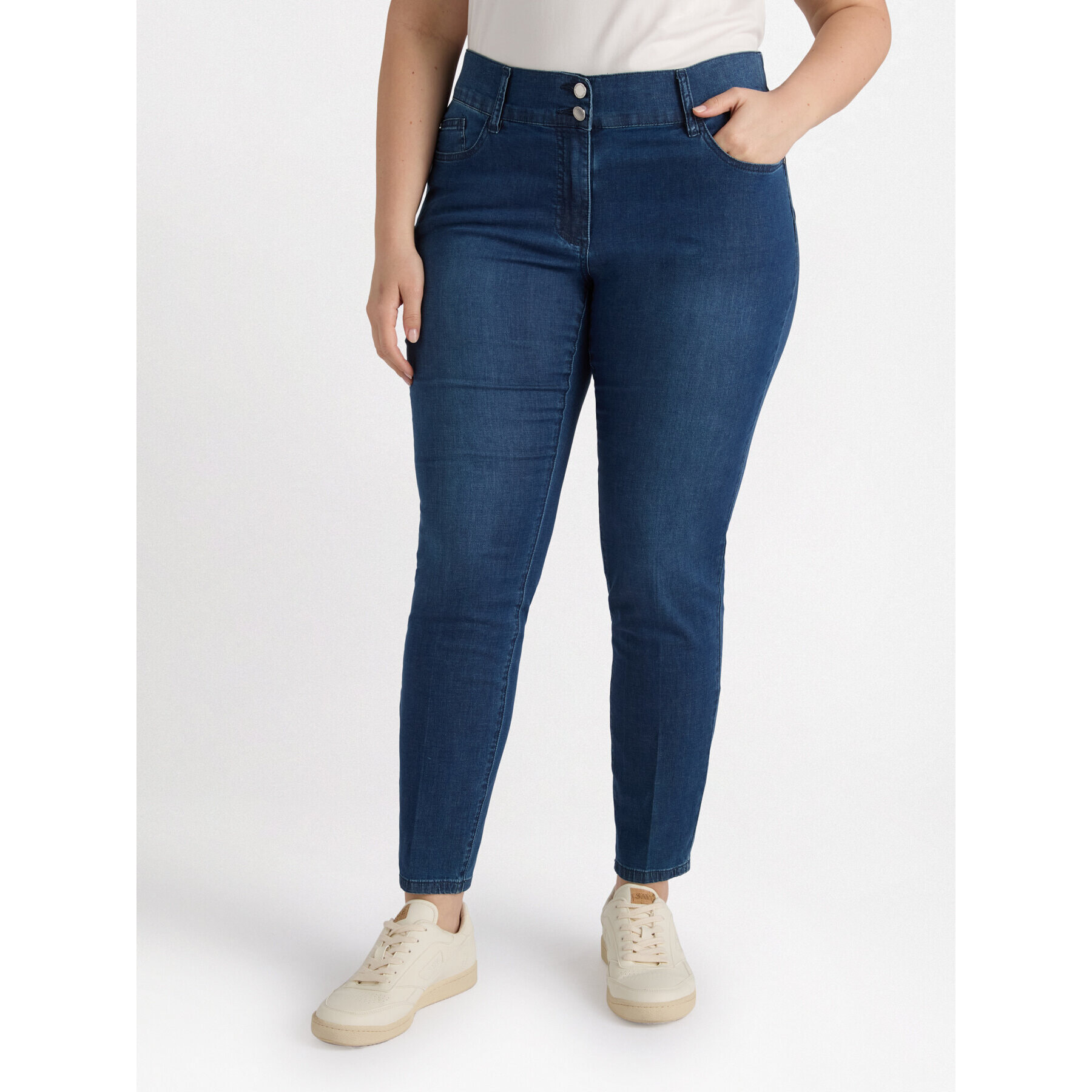 Fiorella Rubino - Vaqueros ajustados - Azul