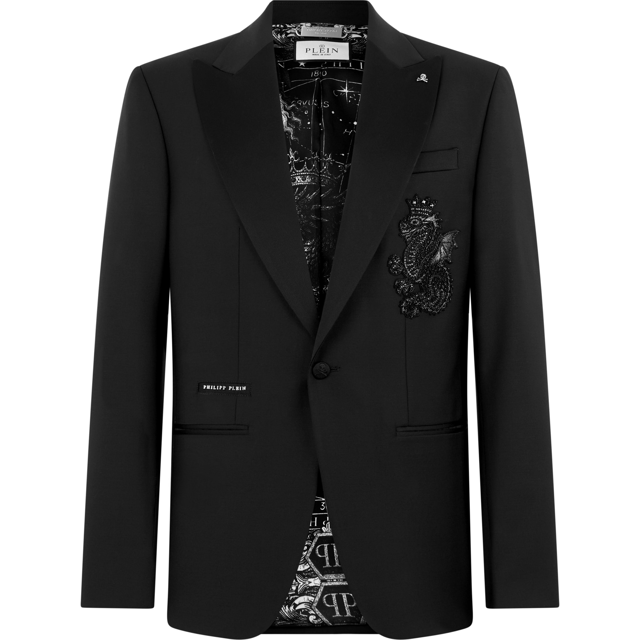 PHILIPP PLEIN Blazer Dragon Patch