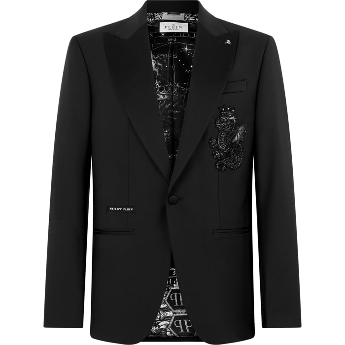 PHILIPP PLEIN Blazer Dragon Patch