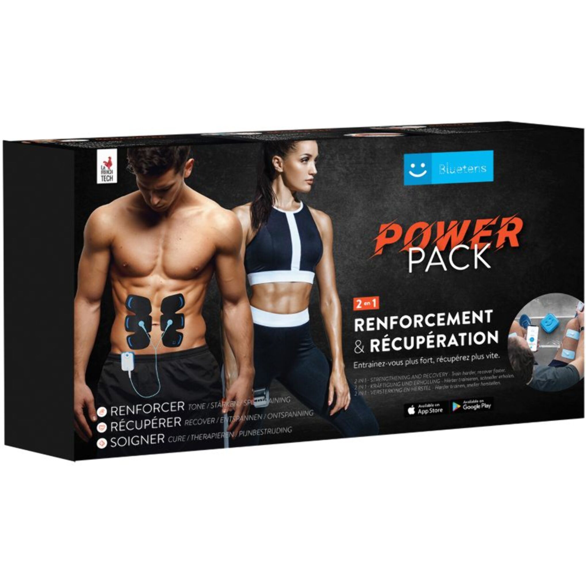 Appareil électrostimulation BLUETENS power pack special abdo