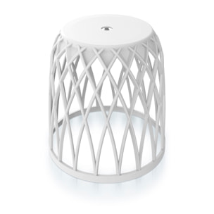 Cesta multifuncional 55l prosperplast uniqubo de plastico en color piedra blanco 44,7 (largo) x 44,7 (ancho) x 45 (alto) cm