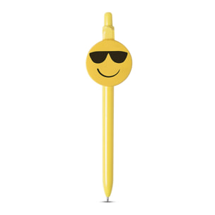 Occhiali da sole emoji con design a penna Fricum. Con meccanismo a pulsante e inchiostro blu.