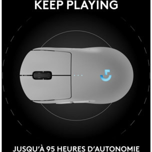 Souris Gamer Sans Fil LOGITECH G PRO 2 Lightspeed Wireless Blanche