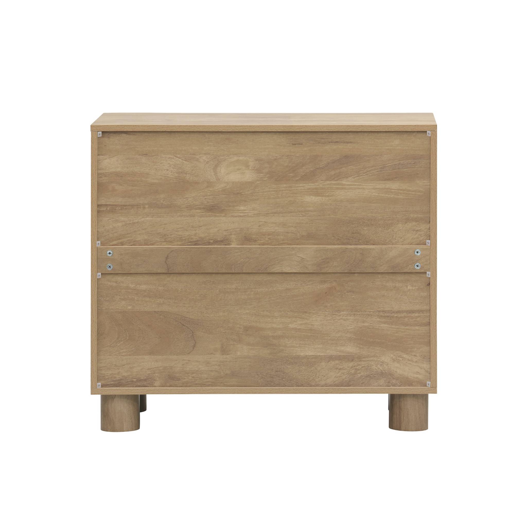 Buffet exotique effet bois de manguier 2 portes 80cm Pondi