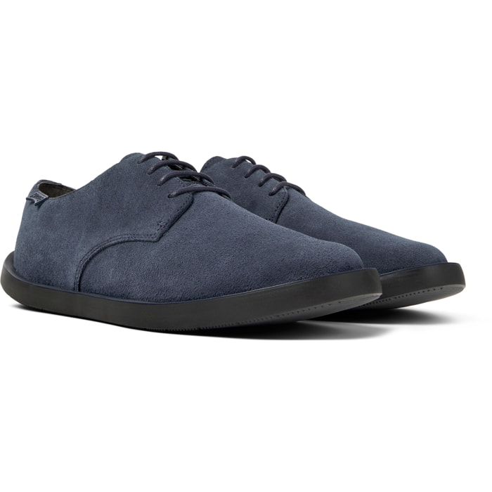 Zapatos de cordones - CAMPER Wagon - Azul - Piel de ante