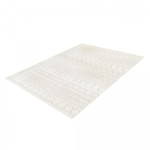 Tapis salon et chambre tissé en laine motif scandinave NECU
