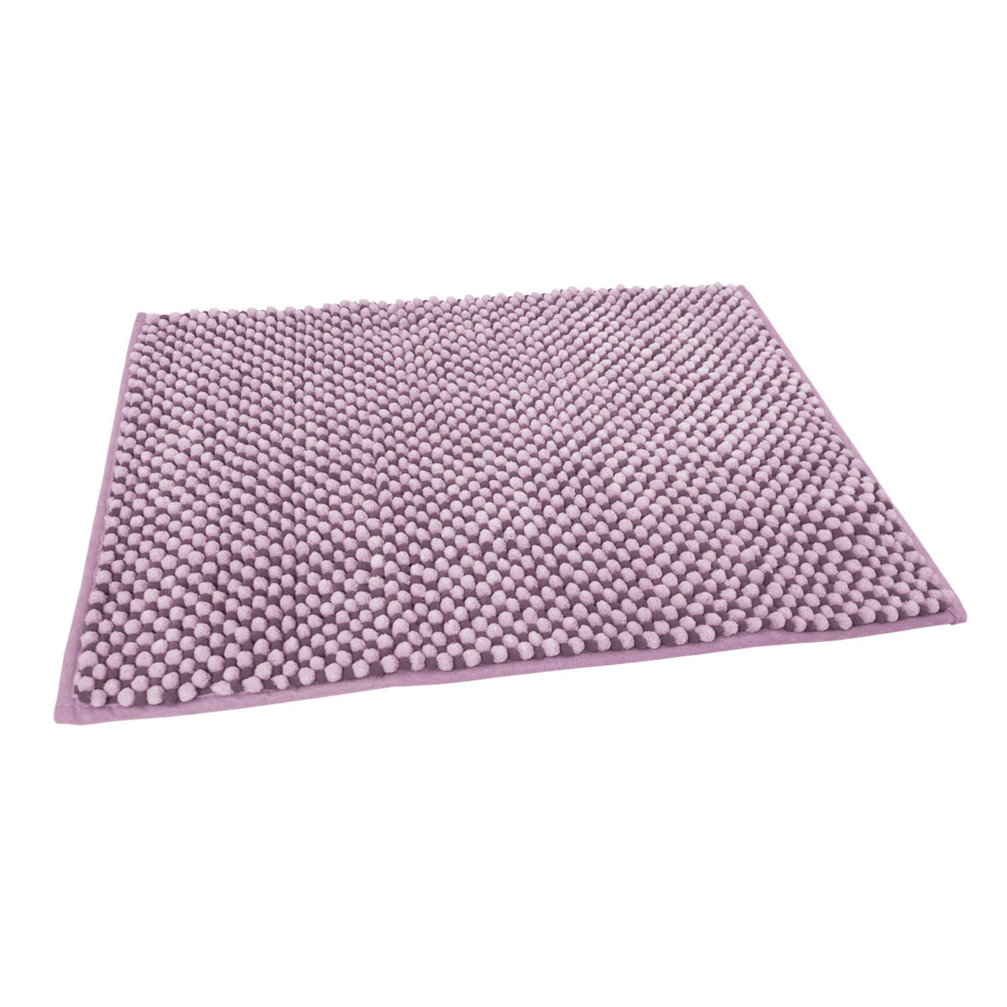 Tappeto Bagno Doccia Antiscivolo Super Assorbente Modello Dots Lilla