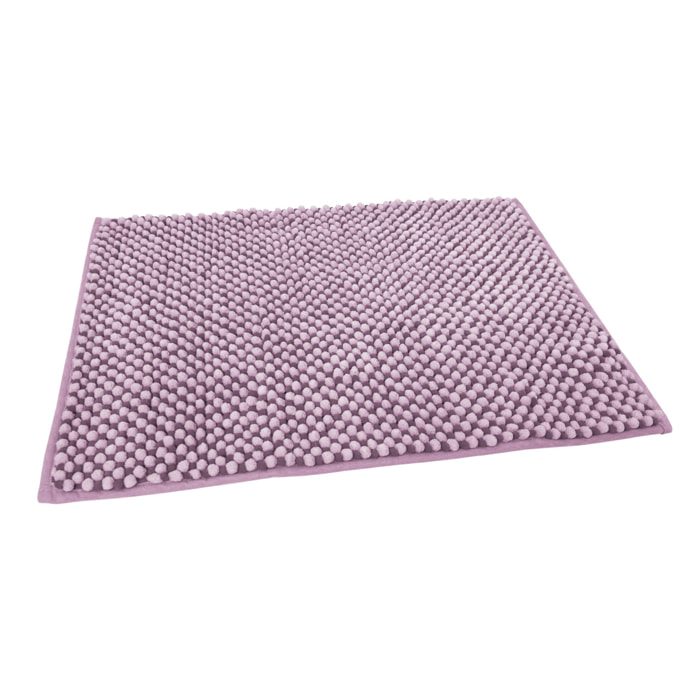 Tappeto Bagno Doccia Antiscivolo Super Assorbente Modello Dots Lilla