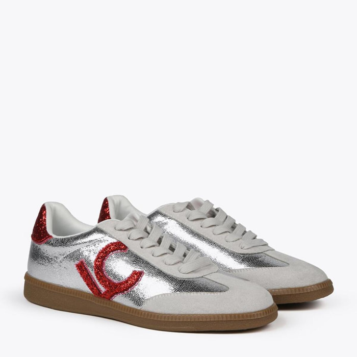 Sneakers metallizzate e LC glitter