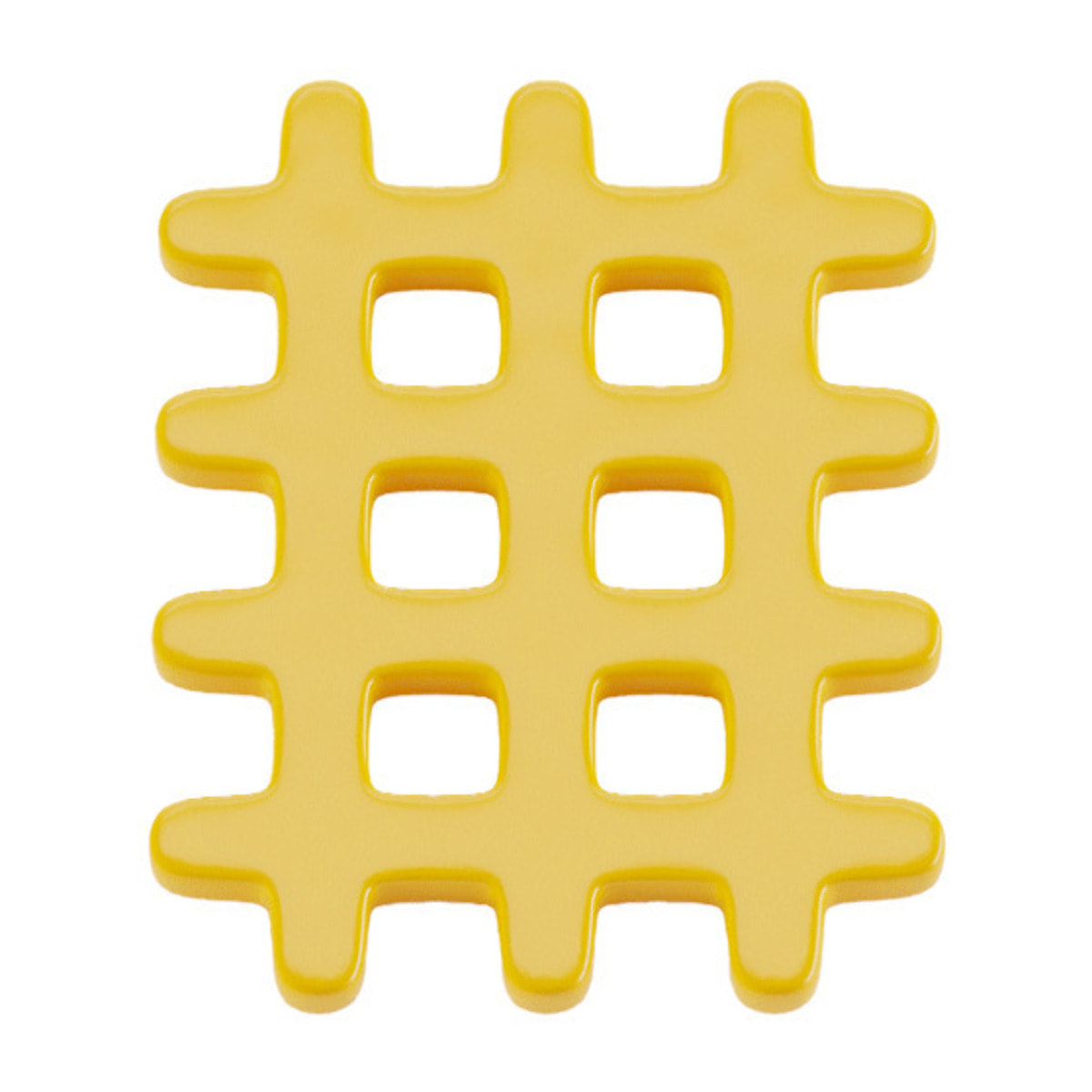 Dessous de plat céramique grid jaune