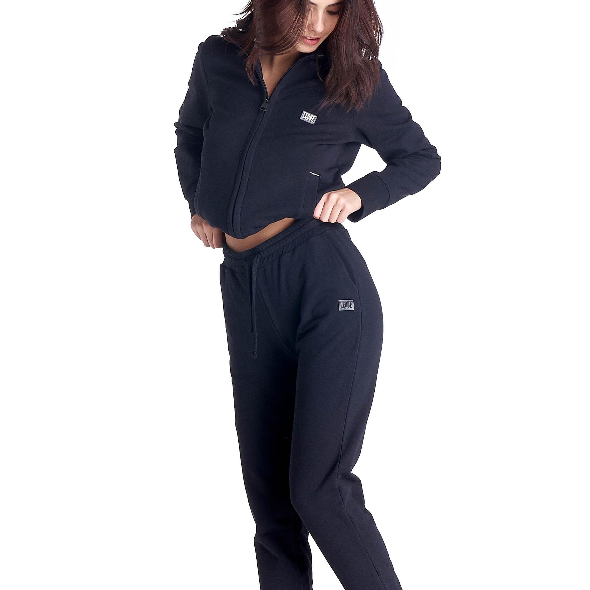Pantalones deportivos básicos con puños para mujer