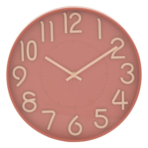 Horloge Homy D.30cm rose