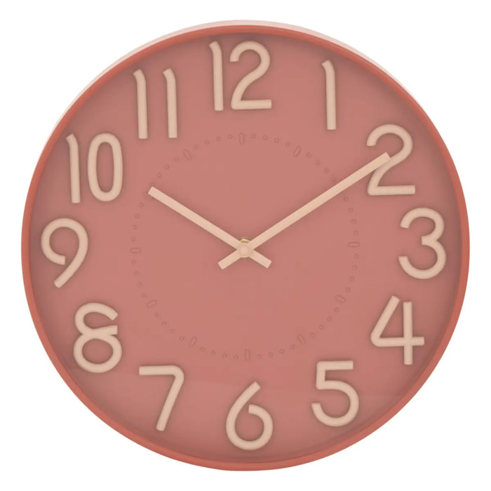 Horloge Homy D.30cm rose