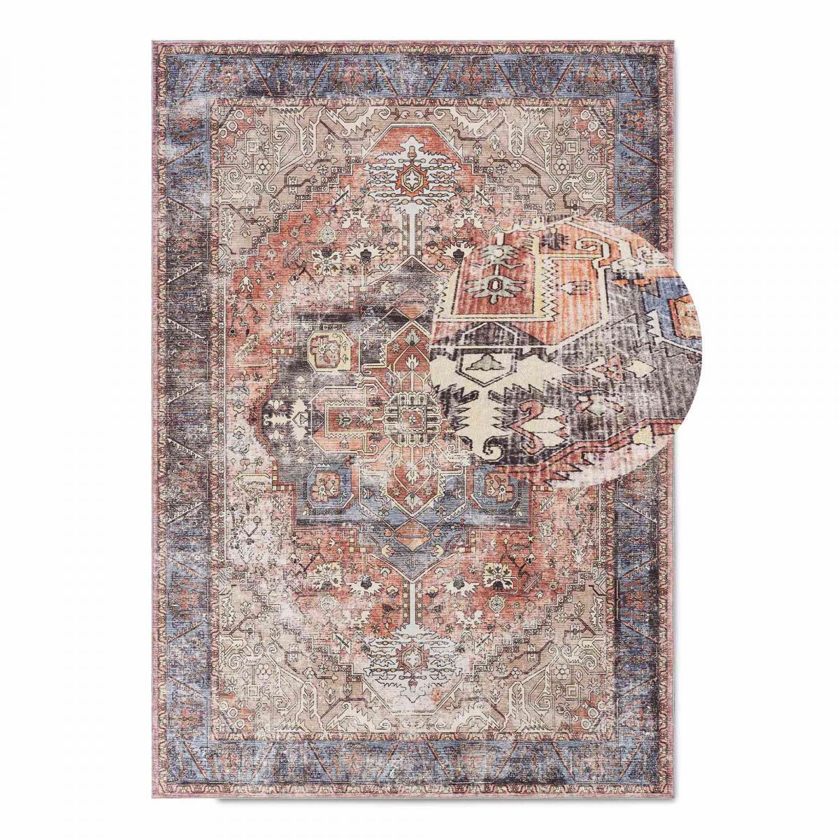 Tapis grand salon  kilim motif oriental, ORIA, tissée et chaleureuse