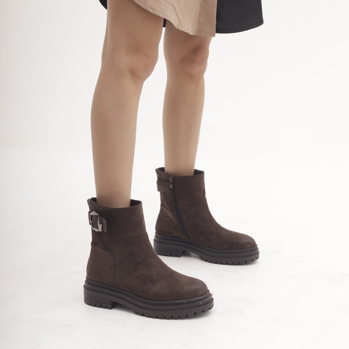 STIVALETTO CINTURINO TESTA DI MORO