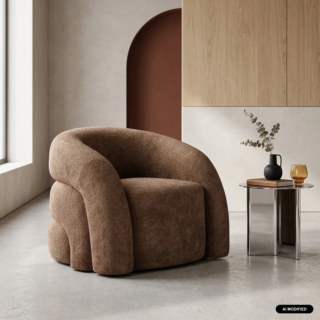 Fauteuil organique tissu 1 place RENBO