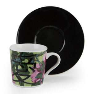Set de 6 Tasses à Café avec Soucoupe Excelsa – Furisode, Porcelaine Multicolore
