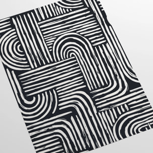 Carta da Parati Righe Nere