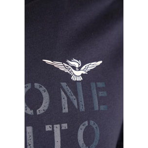 T-shirt Esercito blu in cotone uomo