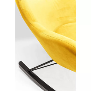 Fauteuil à bascule Oslo jaune Kare Design